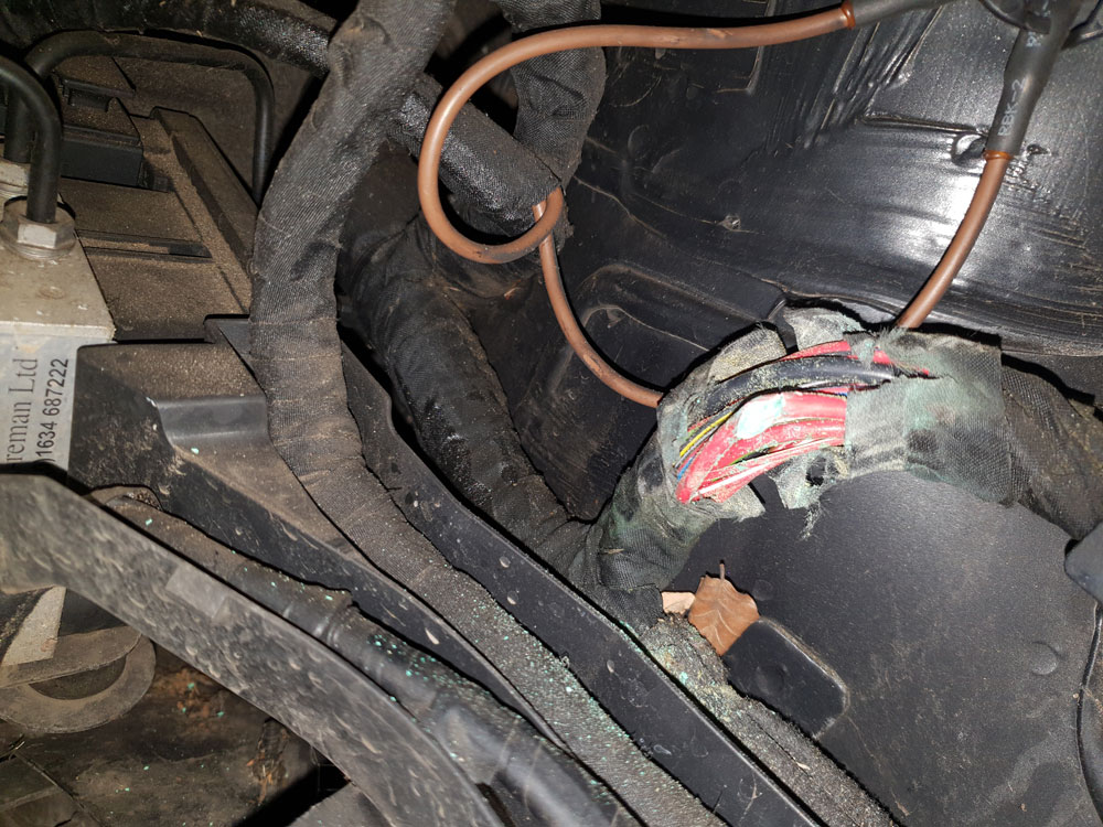 damaged wiring audi wiring fault